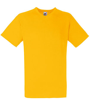 T-SHIRT VALUEWEIGHT UOMO (COLLO V) - FRUIT OF THE LOOM girasole